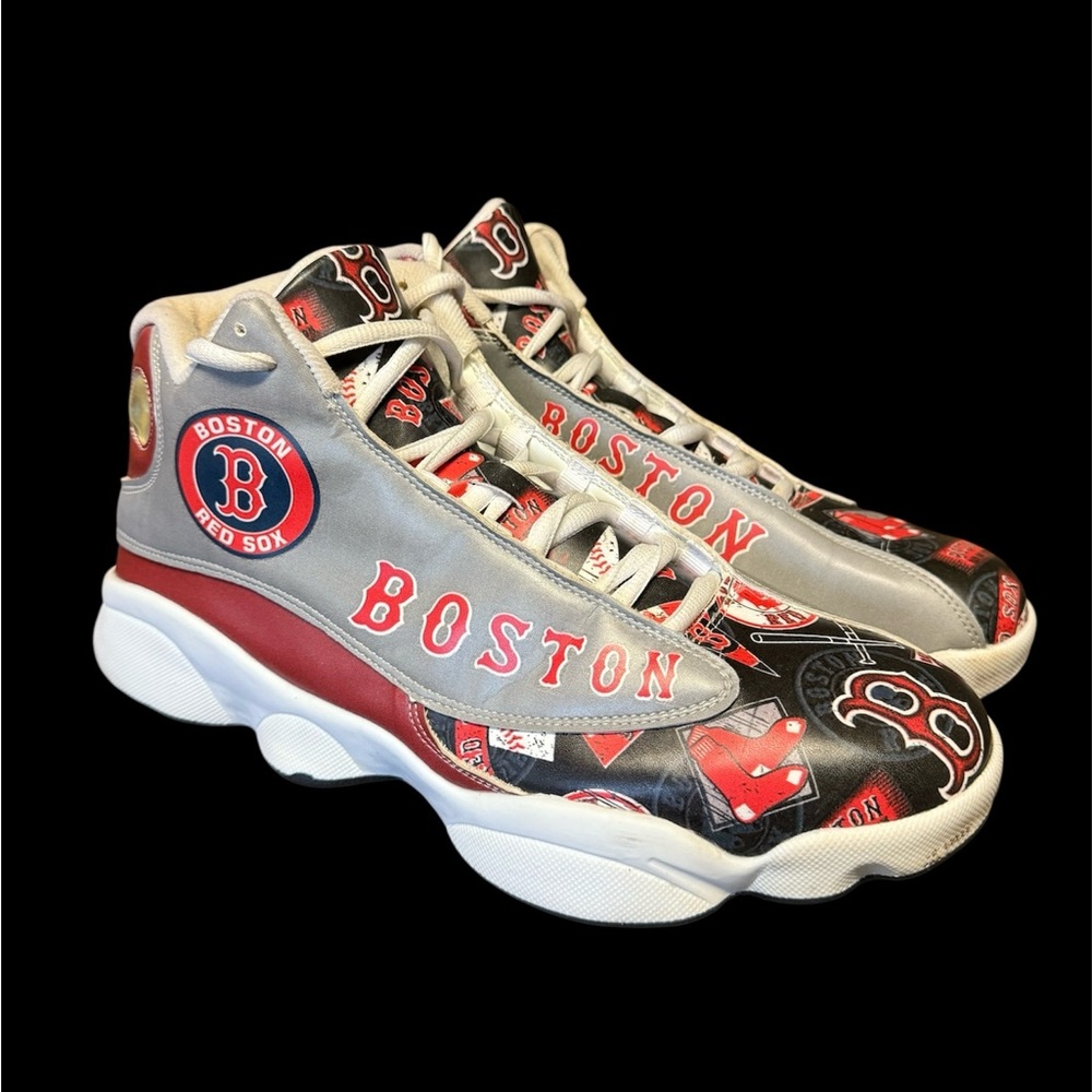 Boston Red Sox MLB Men’s Custom Mid-Top Sneakers Shoes US Size 13